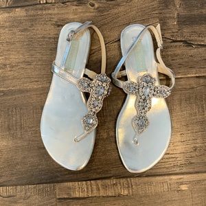 Betsey Johnson rhinestone flats